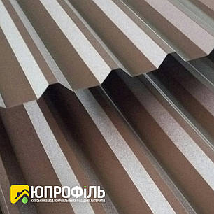 Покрівельний профнастил НС-44 матовий коричневий, профнастил купити київ 0.40 мм, фото 2