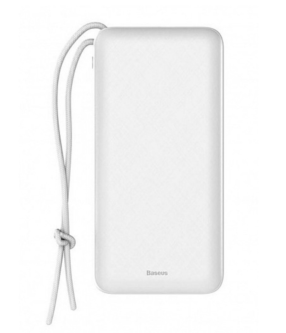 УМБ Power Bank (зовнішній акумулятор) для телефону Baseus Mini Q 20000 мАг 3 А Білий (PPALL-DXQ02)