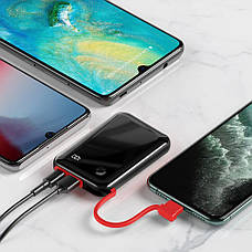 УМБ Power Bank (зовнішній акумулятор) для телефону Baseus Mini S 10000 мАг Чорний (PPXF-B01), фото 5