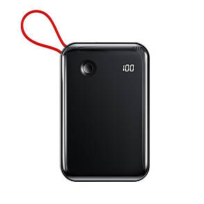 УМБ Power Bank (зовнішній акумулятор) для телефону Baseus Mini S 10000 мАг 3 A Чорний (PPXF-A01), фото 1