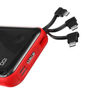УМБ Power Bank (зовнішній акумулятор) для телефону Baseus Mini S 10000 мАг 3 A Чорний (PPXF-A01), фото 3