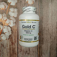 California Gold Nutrition Vitamin C 500 mg 240 veg caps, вітамін С 500