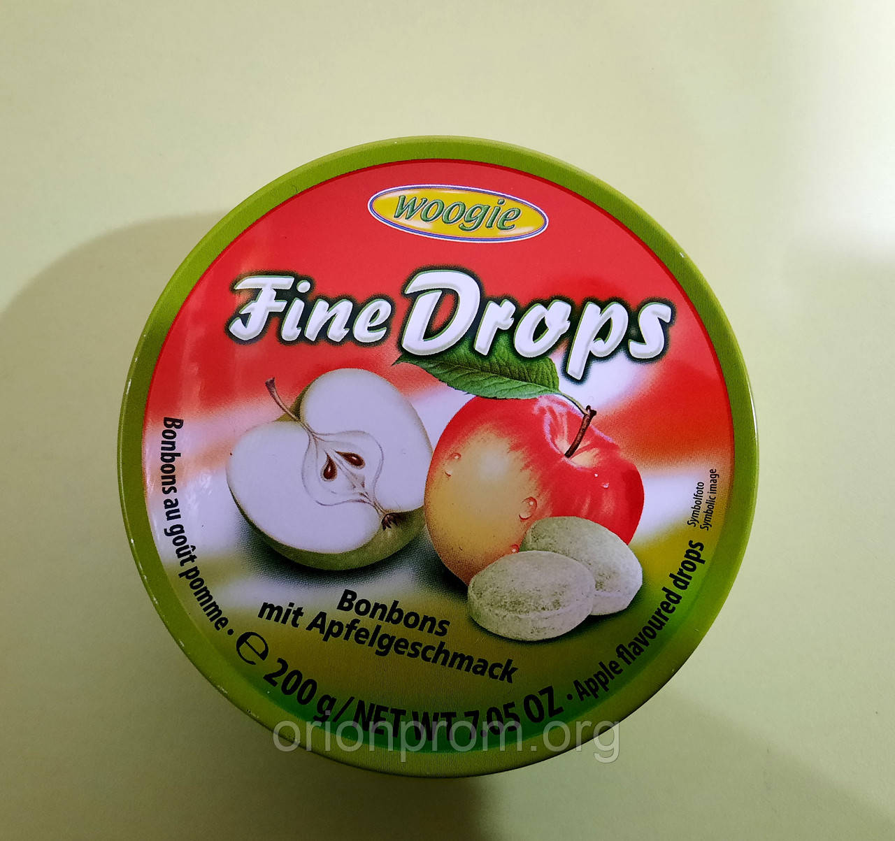 Льодяники Fine Drops яблуко 200 г