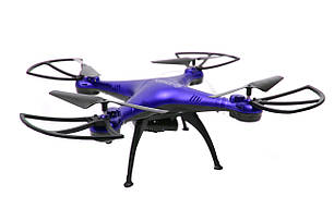 Квадрокоптер літаючий дрон Drone 1 million Wifi Pro DM 93 з камерою Синій 184249, фото 2