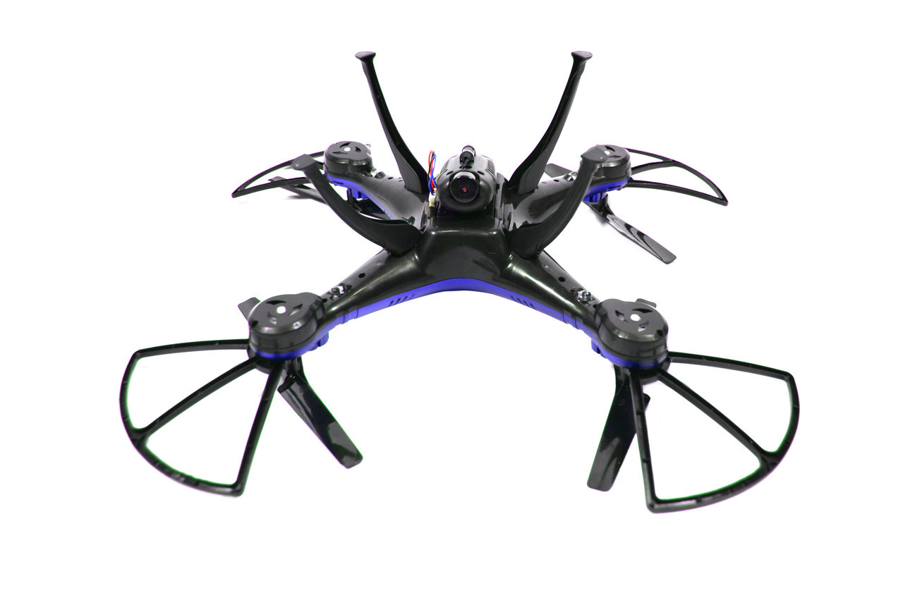 Квадрокоптер летающий дрон Drone 1 million Wifi Pro DM 93 с камерой Синий 184249 - фото 3 - id-p1314456554