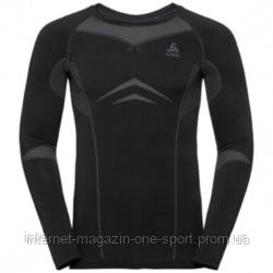 ODLO 195792/0 термофутболка SUW TOP Crew neck l/s PERFORMANCE EVOLUT 60056 black-odlo graphite grey M + сертифікат на 50 грн в подарунок (код, фото 2