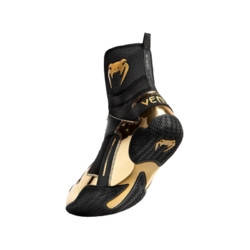 Боксерки VENUM Elite Boxing Shoes US 11,5 (43,5) чорний/золотий + сертифікат на 200 грн в подарунок (код