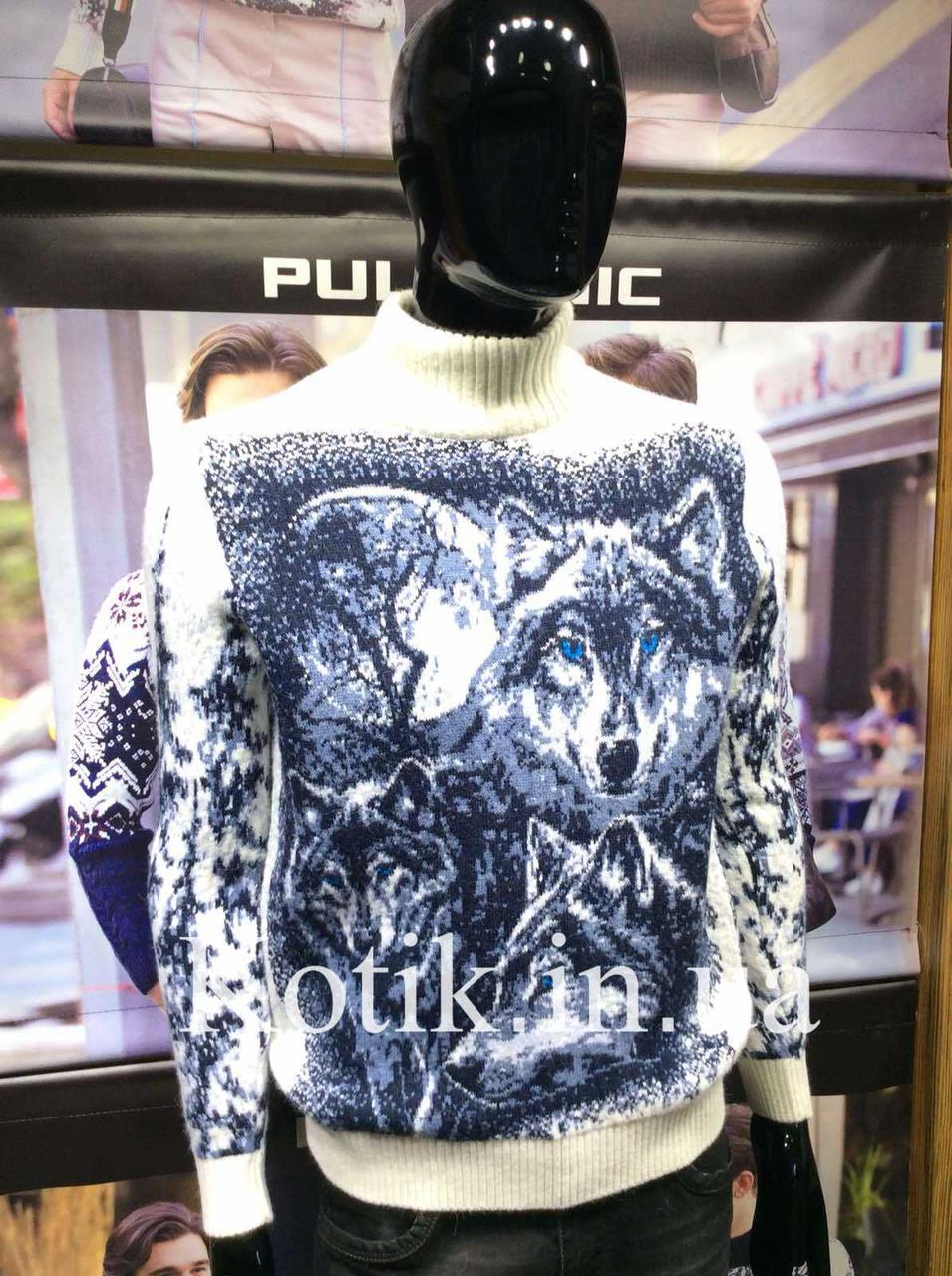 Светр чоловічий Pulltonic Вовки, фото 1