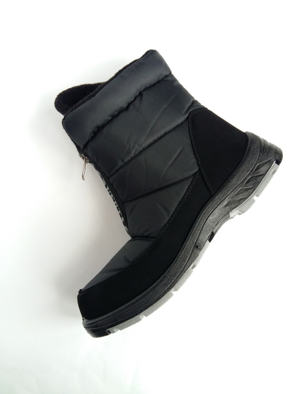 Мужские зимние черные спортивные ботинки, дутики, сапоги сноубутсы, термоботинки. - фото 6 - id-p1314486638
