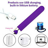 Потужний вібратор LONG BULLET USB, фото 6