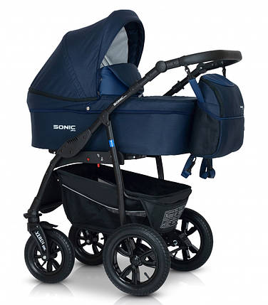 Дитяча коляска 3 в 1 Verdi Sonic Plus 10 Dark Blue, фото 2