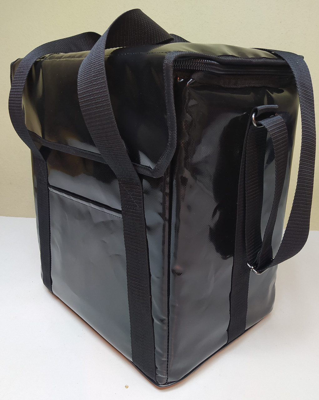 Термосумка из ПВХ для курьерской доставки еды, напитков на молнии под ...