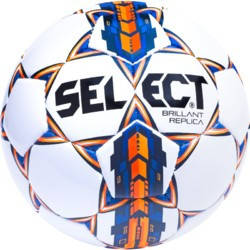 SELECT BRILLANT REPLICA NEW, м'яч ф/б (314) біл/сін/помаранч, 3 (код 221-398659)