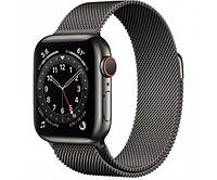 Смарт-годинник Apple Watch Series 6 GPS + Cellular 40mm Graphite Stainless Steel Case w. Graphite Milanese L.
