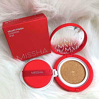 Тональный кушон с матовым финишем missha velvet finish cushion spf50+ pa+++, 23 тон