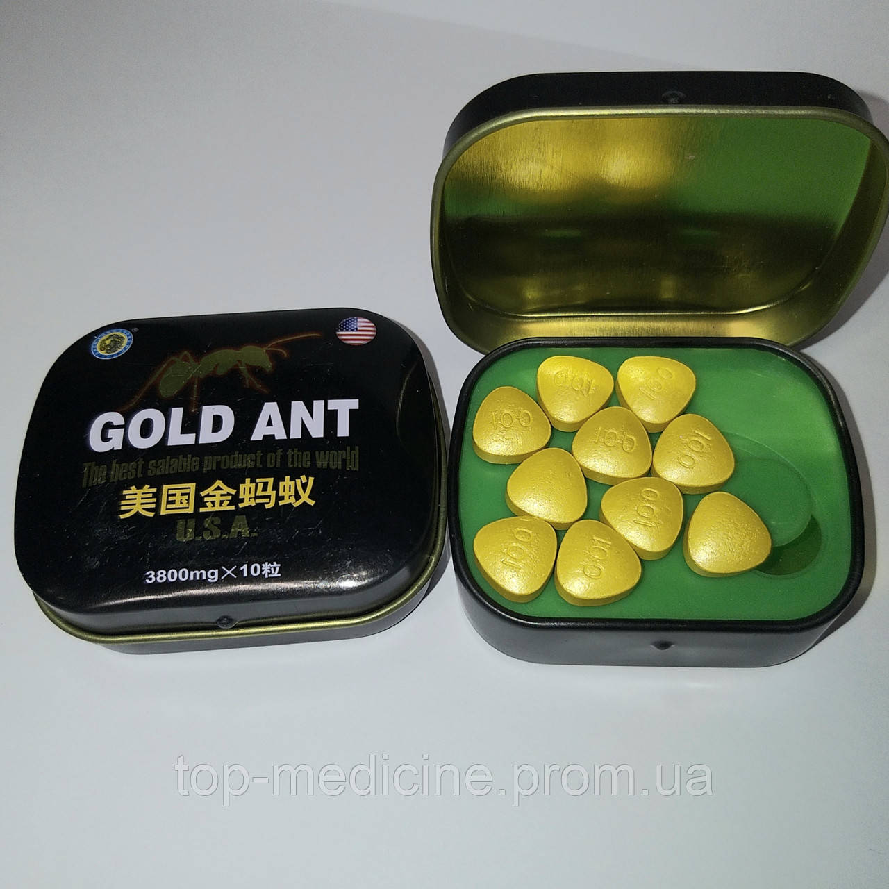 Золотий Муравей, Голд-Ант, Gold Ant — для потенції.10 табл в уп.