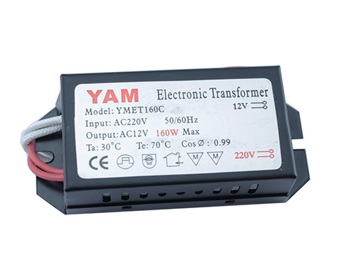 Трансформатор електронний 220В-12В 160Вт для галогенних ламп YMET160C, фото 1