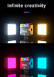 Мінікамерне світло Ulanzi VL49 LED RGB 2700 K-9000 K CRI 95+ акумулятор 2000 мА магніт, фото 6