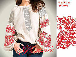 Заготовка для вишивки "Сорочка жіноча" 183-СЖ-БОХО (Україночка)