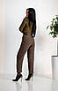 Класичні жіночі брюки , коричнева клітинка "343", розміри 46, 48, 50., фото 10
