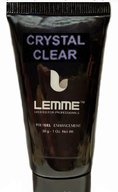 Полігель (акригель) Lemme Crystal Clear — кришталево-прозорий, 30 мл