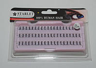 Ресницы пучками для наращивания (черные; длина 12 mm; 60 пучков) Starlet Professional