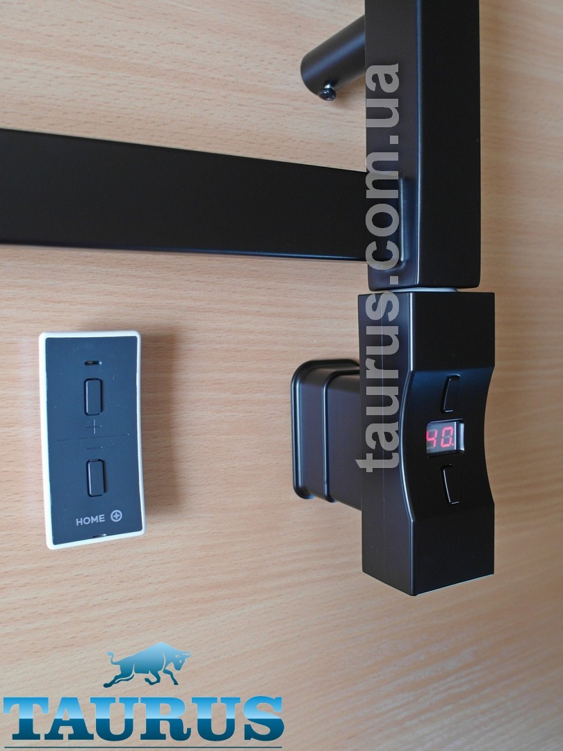 ЕлектроТЕН Heatpol H+ 30x40 MS з пультом ДК. Регулювання 20-65C + таймер 1-3 год + Маскування кабелю Чорний, фото 1