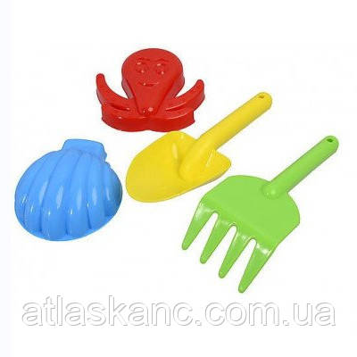 Іграшка Пластикова Лопатка, Граблі, 2 пасочки 18 см 481в2 Оріон, фото 1