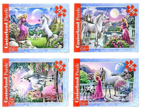 Іграшка Пазли 120 Castorland 23 х 16,5 см Єдиноріг мікс А-12022-U