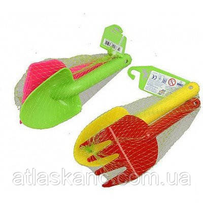 Іграшка Пластикова Лопатка + Граблі 18 см 481в3 Оріон, фото 1