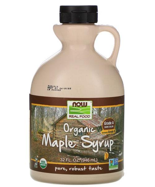 Органічний кленовий сироп Now foods, темного кольору, клас А 473 мл