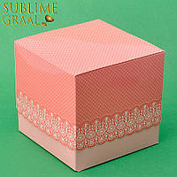 Коробка подарочная розовая (ажурная)