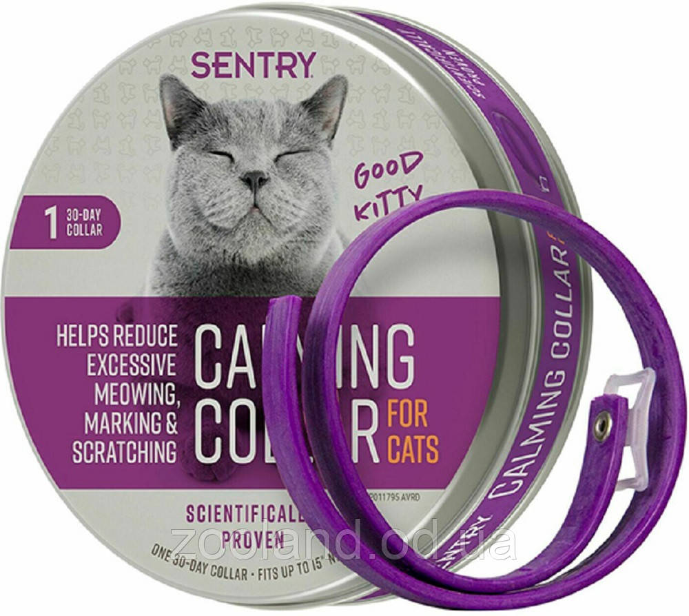 05337 Sentry Calming Collar Good Kitty Заспокійливий нашийник із феромоном, 38 см