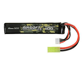 Аккумулятор airsoft 25C 1100mAh 3S1P 11.1V LiPo mini Tamiya (для страйкболу)