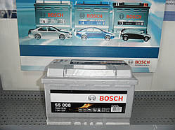 Автомобільний акумулятор, BOSCH 0092S50080 77Ah-+, 12V Bosch S50080 Silver, 278х175х190, 780А, АКБ.