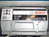 Автомобільний акумулятор, BOSCH 0092S50080 77Ah-+, 12V Bosch S50080 Silver, 278х175х190, 780А, АКБ., фото 2