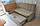 Кухонний кутовий диван зі спальним місцем (Сірий), фото 3