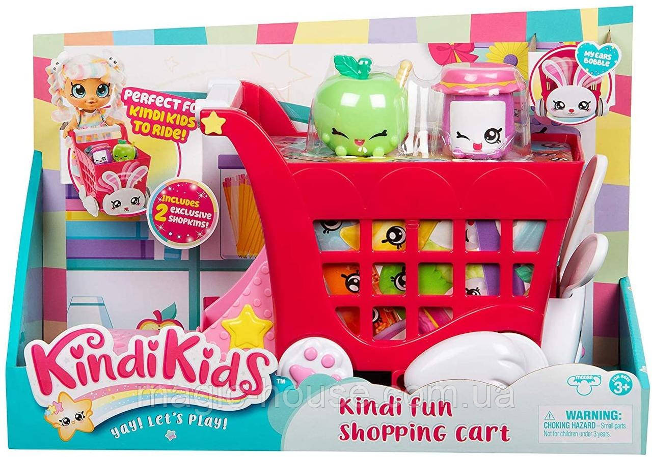 Ігровий набір Kindi Kids Візок кошика для покупок Зайчик Shopping Cart