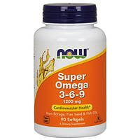 Super Omega 3-6-9 Now Foods (90 капсул)