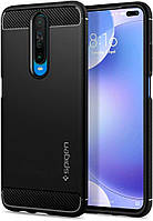 Чохол Spigen для Xiaomi Redmi K30 / Poco X2 (2020) Rugged Armor, Matte Black (ACS00697)