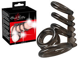 Ерекційні кільця для статевого члена та яєчок Bad Kitty Cock Ring