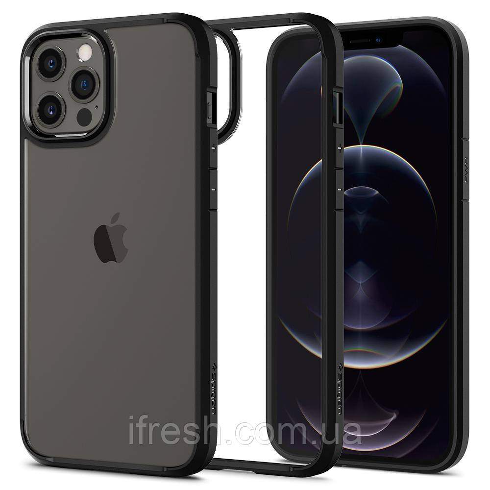 Чохол Spigen для iPhone 12 / 12 Pro Ultra Hybrid, Matte Black (ACS01703)