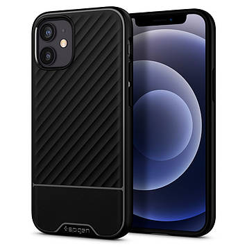 Чехол Spigen для iPhone 12 mini 5.4" (2020) Core Armor, Black (ACS01537)