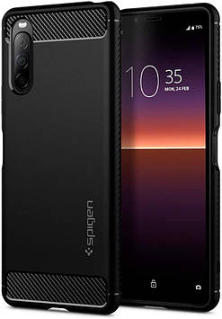 Чохол Spigen для Sony Xperia 10 II Rugged Armor, Matte Black (ACS01382)
