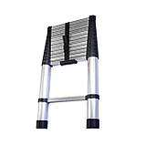 Складна драбина алюмінієва телескопічна 3,8 м, фото 3