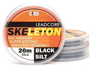 SKELETON LEADCORE BLACK SILT 20 M / 25 LB