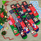 Шкарпетки жіночі махрові новорічні "Слід Лева" 2 сорт випадкове асорті 20040079, фото 2