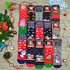 Шкарпетки жіночі махрові новорічні "Слід Лева" 2 сорт випадкове асорті 20040079, фото 4