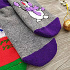 Шкарпетки жіночі махрові новорічні "Слід Лева" 2 сорт випадкове асорті 20040079, фото 8