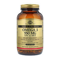 Рыбий жир омега-3 Solgar Omega 3 950 mg EPA DHA 100 softgels